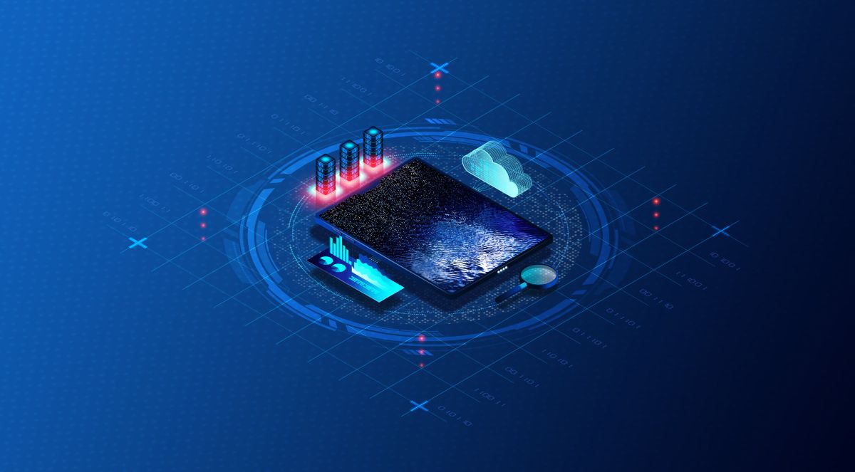 Data Lake Concept - Cloud Computing Apps - 3D Illustration