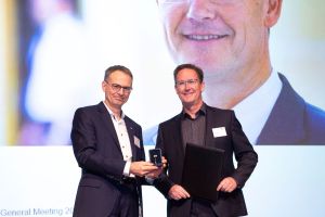 Andreas Schadt und Michael Pelz nach der Verleihung